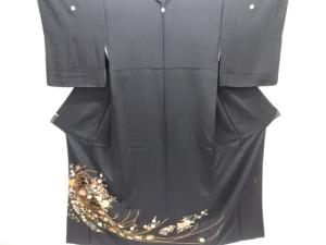 アンティーク　蘇州刺繍　束ね熨斗に花古典柄留袖(比翼付き)